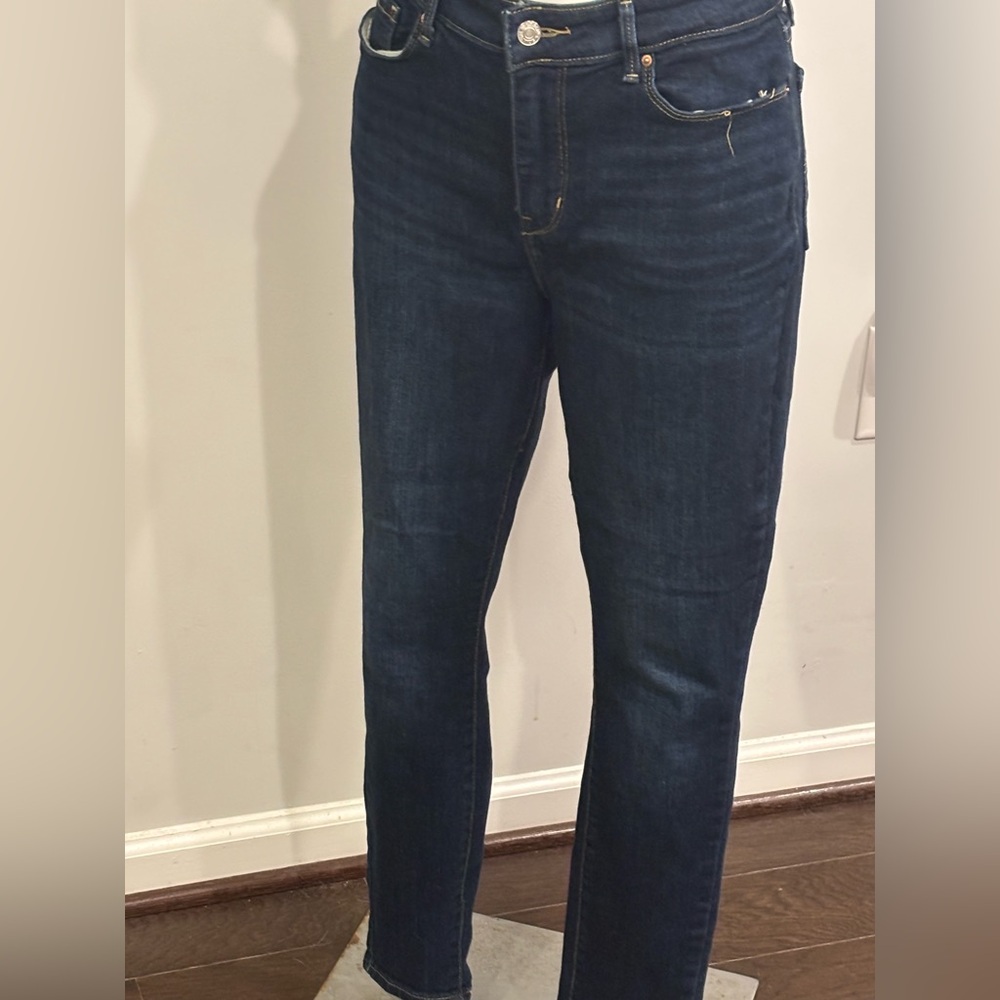 Signature by Levi Strauss Women's High Rise Dark Blue Jeans